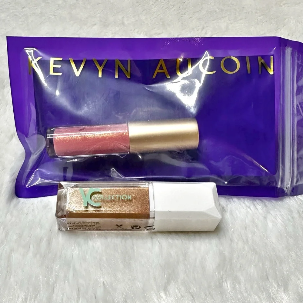 NEW Kevyn Aucoin Molten Gems Liquid Lipstick & YC Liquid Highlighter Bundle